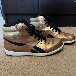 Reebok High Top Gold Sneakers USA 6.5